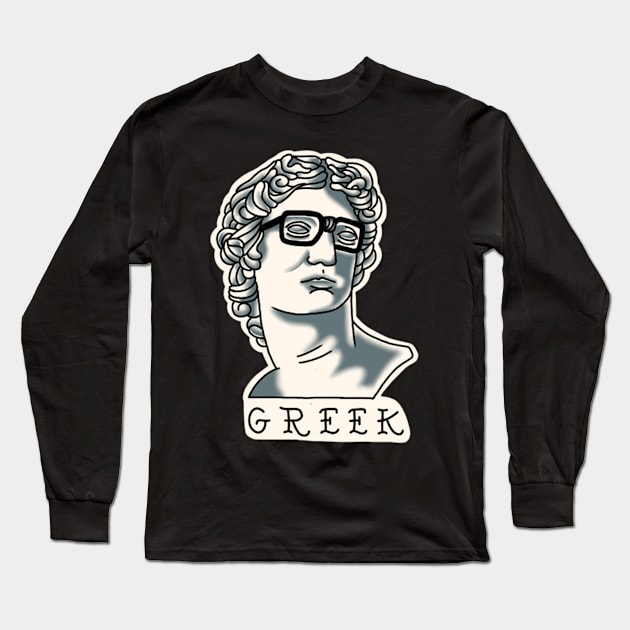 geek greek Long Sleeve T-Shirt by rafaelwolf